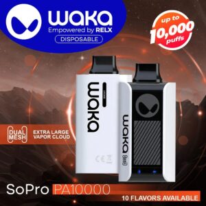 WAKA soPro PA10000 18mg/ml Nicotine Disposable Vape - 10000 Puffs Wholesale
